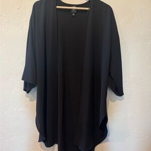 Bobeau Black Tunic Relaxed Oversized Top